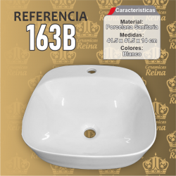 Lavamanos Refencia 136B medidas 39 x 39 x 14 cm en porcelana sanitaria Blanco,cuadrado para sobreponer tipo vessel