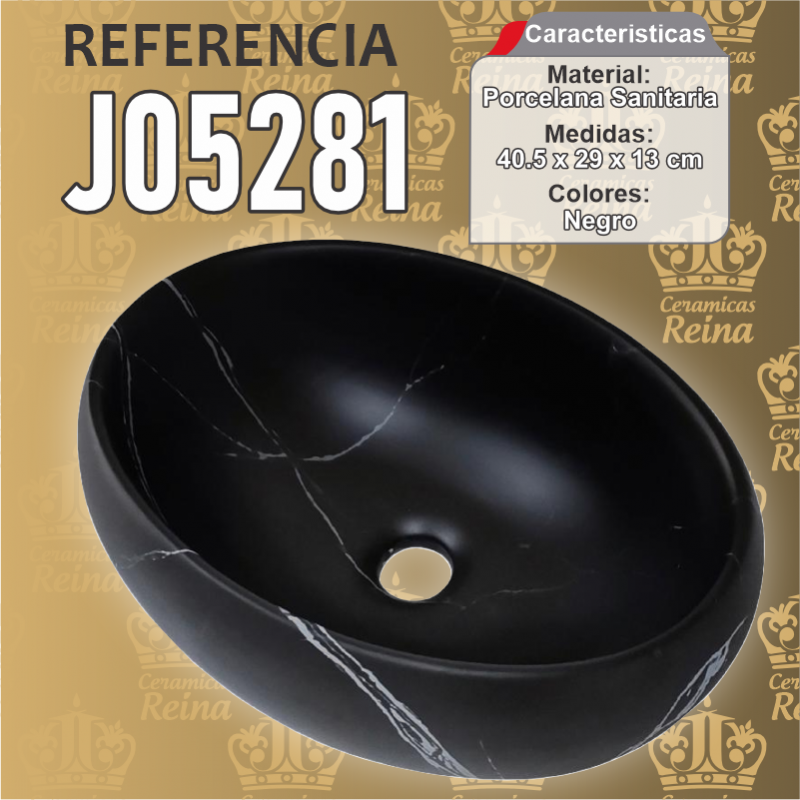 Lavamanos Refencia J05281 mecidas 40.5 x 29 x 13 cm en porcelana sanitaria Negro diseño marmol, Ovalado Lavamanos Refencia J05281 mecidas 40.5 x 29 x 13 cm en porcelana sanitaria Negro diseño marmol, Ovalado